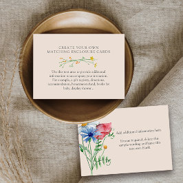 Wildblommor Charm Skapar ditt eget tomrum Tilläggskort