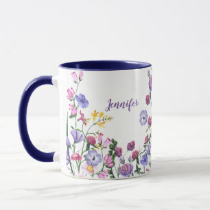 Wildblommor Colorful Cheerful Garden Flowers Mugg