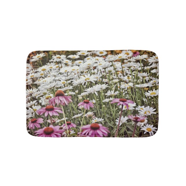Wildblommor Daisy Flower Bathmat Matta (Framsidan)