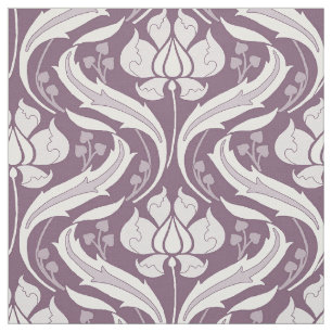 Wildblommor Damask Eggplant Tyg