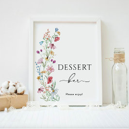 Wildblommor Dessert Pub Poster