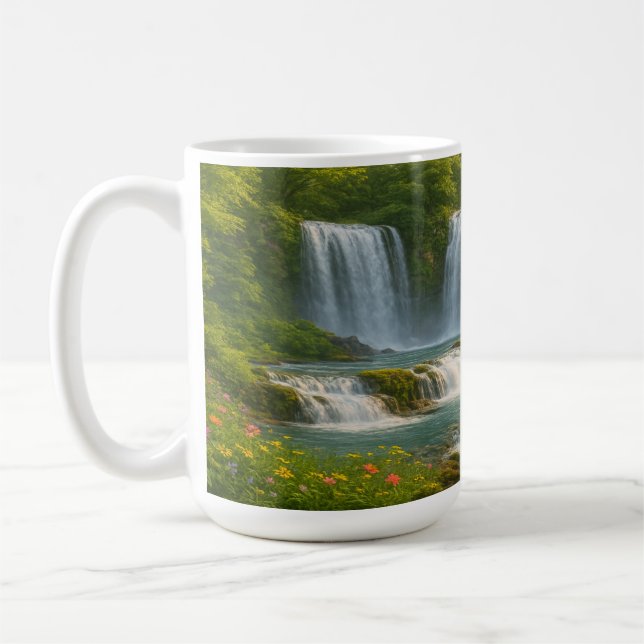 Wildblommor Falls Kaffemugg (Vänster)