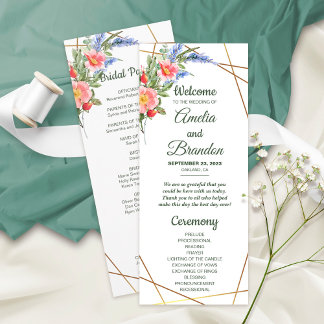 Wildblommor Faux Gold Foil Geometric Ram Rustic Program