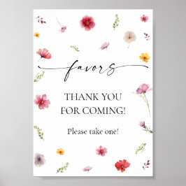 Wildblommor Favor Poster