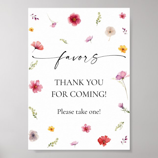 Wildblommor Favor Poster (Framsidan)