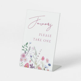 Wildblommor favoriter Pedestal-tecken