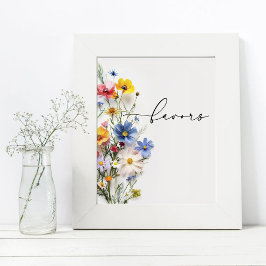 Wildblommor Favors Poster