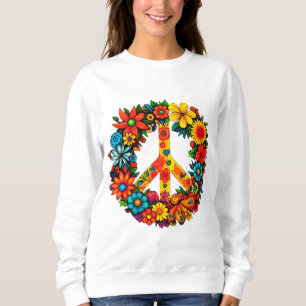 Wildblommor Fredstecken blommigt wandement T Shirt
