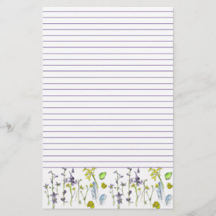 Wildblommor Frog Feathers Nature Lining Brevpapper