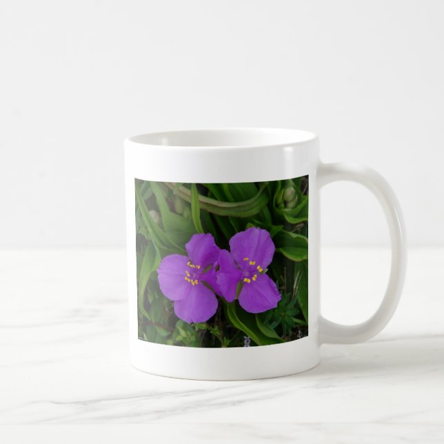 Wildblommor Fuchsia Spiderwort Hett Vår Gifts Kaffemugg (Höger)