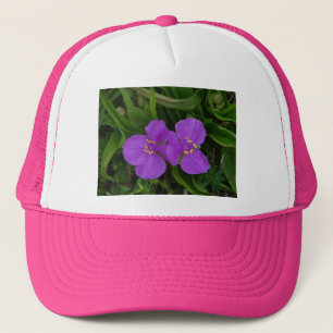 Wildblommor Fuchsia Spiderwort Hett Vår Gifts Truckerkeps
