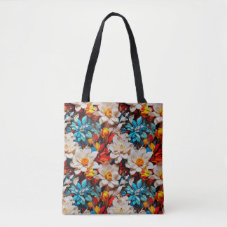 Wildblommor Galore Tote Bag Tygkasse