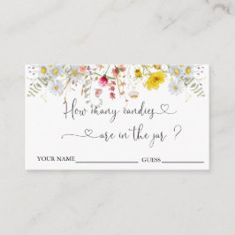 Wildblommor gissar hur många kanadenskakort tilläggskort