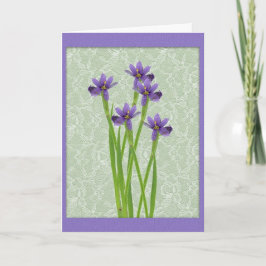 Wildblommor Grandparent Day Card (stor utskrift) Kort