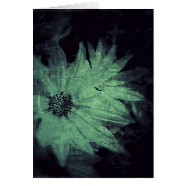 Wildblommor Grunge Tillfällen Greeting Card Hälsningskort (Framsidan)