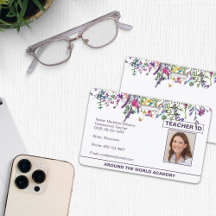 Wildblommor Homeschool Teacher ID Badge