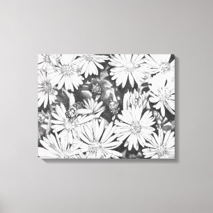 Wildblommor Honeybees Art Print Canvas Small