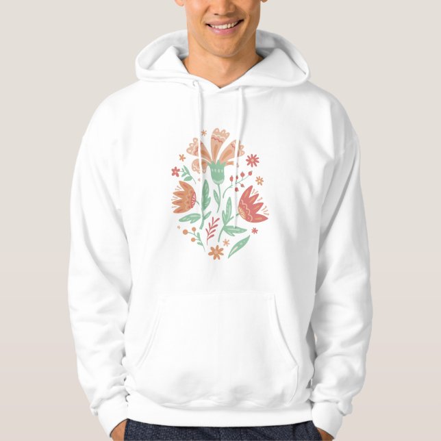 Wildblommor Hoodie (Framsida)