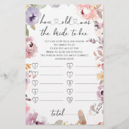 Wildblommor Hur gammal var bruden?