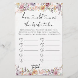 Wildblommor Hur gammal var bruden?