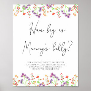 Wildblommor hur stort är mamma belly-spelet poster