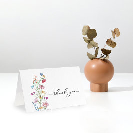 Wildblommor i Bloom Baby Shower Tack Kort
