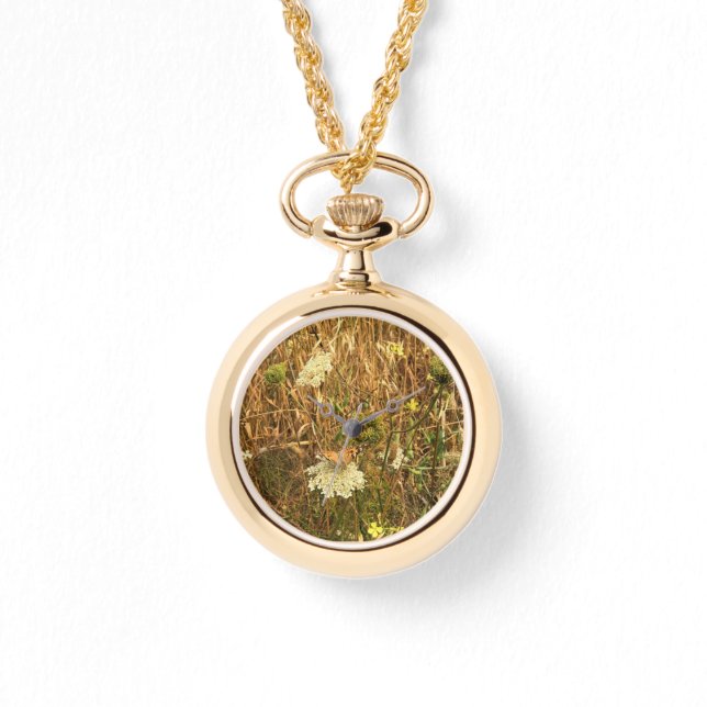 Wildblommor i Cape Blanco, Oregon Kusten Armbandsur (Framsida)