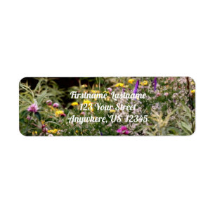 Wildblommor i Fält Photo Oljemålning Adress Returadress Etikett