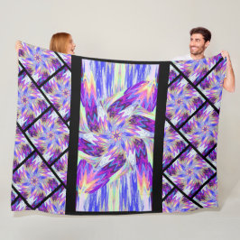 Wildblommor i pastellform 1 fleecefilt