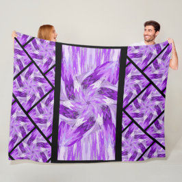 Wildblommor i pastellform 6 fleecefilt