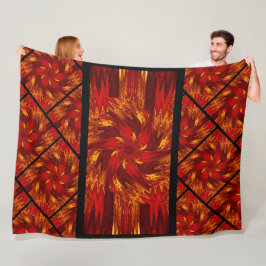 Wildblommor i pastellform 7 fleecefilt