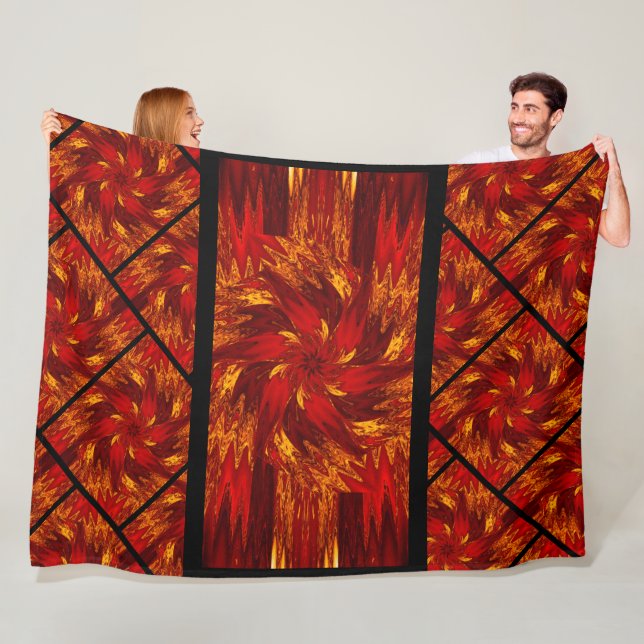 Wildblommor i pastellform 7 fleecefilt (På plats)