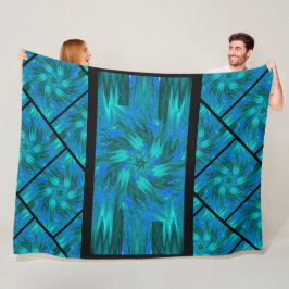 Wildblommor i pastellform 8 fleecefilt