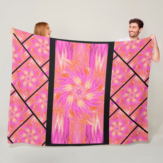 Wildblommor i Pastels 10 Fleecefilt (På plats)