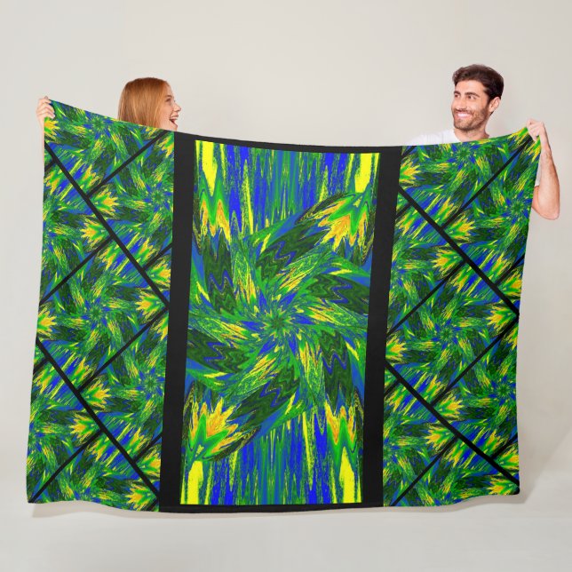 Wildblommor i Pastels 13 Fleecefilt (På plats)