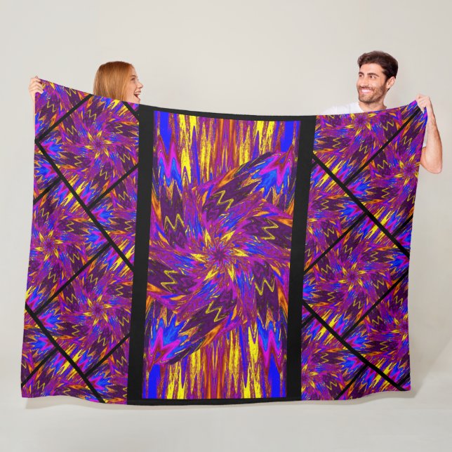 Wildblommor i Pastels 14 Fleecefilt (På plats)