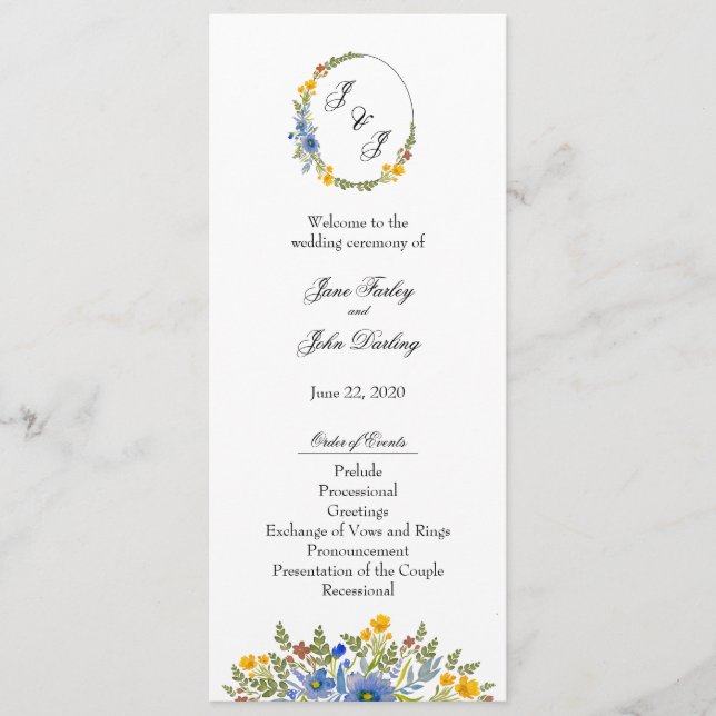 Wildblommor i programmet Primary Färg Program (Framsida)