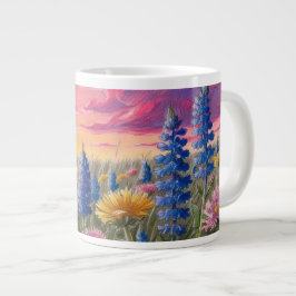 Wildblommor i Sunrise Jumbo Mugg