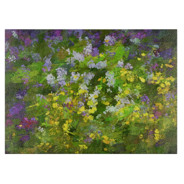Wildblommor Impasto Painting - Original Flower Art (Framsidan)