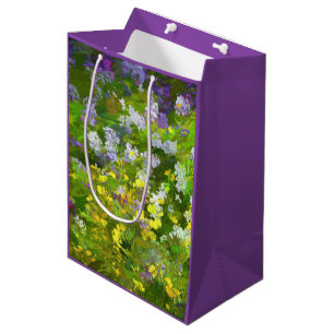 Wildblommor Impasto Painting - Original Flower Art