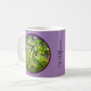 Wildblommor Impasto Painting - Original Flower Art Kaffemugg