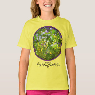Wildblommor Impasto Painting - Original Flower Art T Shirt