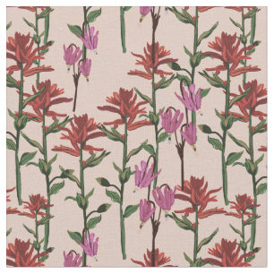 Wildblommor indisk målare ro tyg