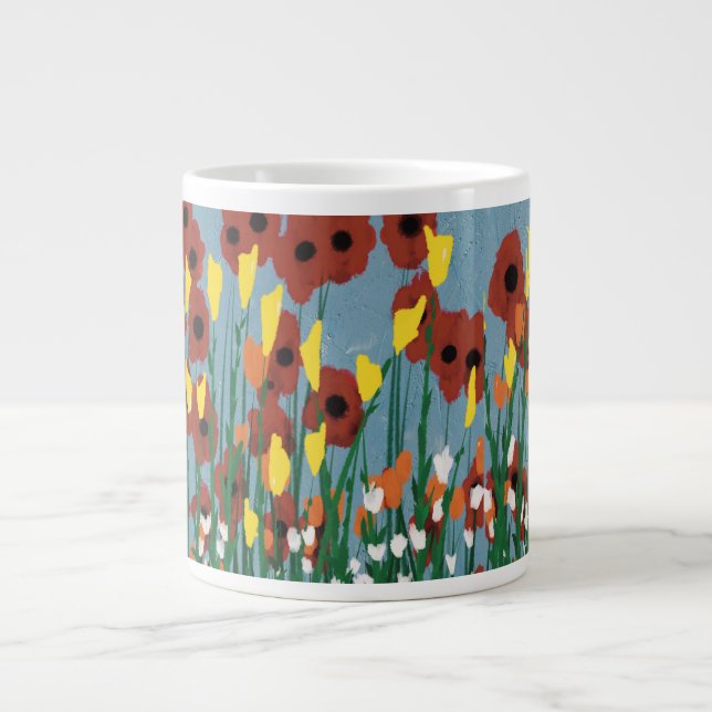 Wildblommor Jumbo Mugg (Framsidan)