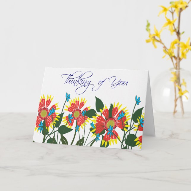 Wildblommor Kort (Gul blomma)