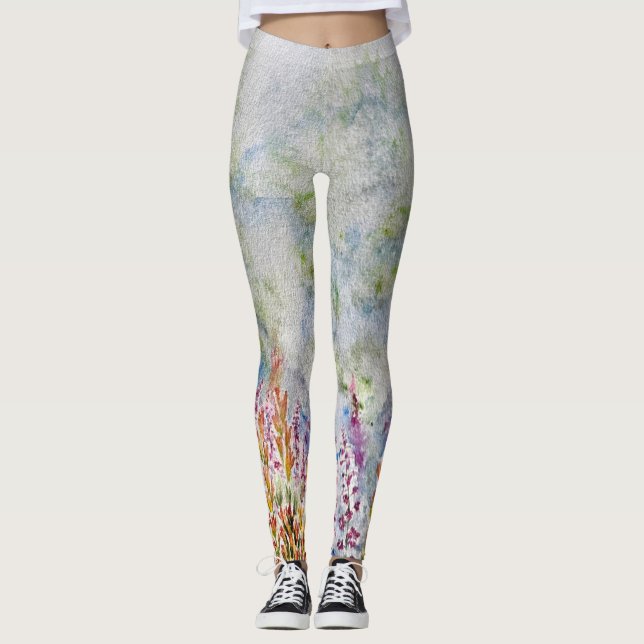 Wildblommor Leggings (Framsida)