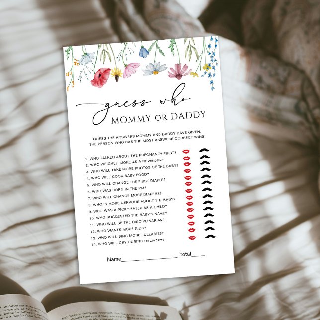 Wildblommor Mamma eller Baby Game eller Pappa (Skapare uppladdad)