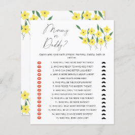 Wildblommor mamma eller babyduschspel