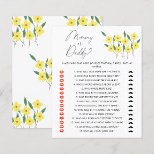 Wildblommor mamma eller babyduschspel