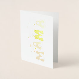 Wildblommor Mamma Mors dag Foil Card Folierat Kort